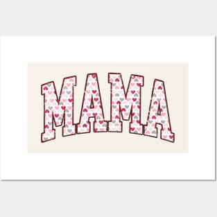 Mama Hearts Valentines Day Posters and Art